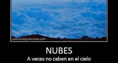 Cuando no caben las nubes