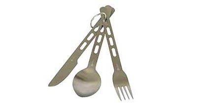 Los cubiertos metálicos, livianos y útiles en la montaña