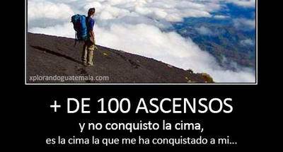 Conquistando la cima