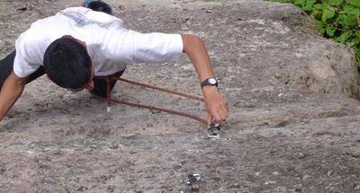 Escalada en punto rojo