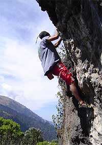 Manuel Vanegas bouldering in Huehuetenango. Picture by Jake. Manuel Vanegas bouldering in Huehuetenango. Picture by Jake.
