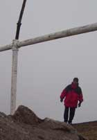 Pedro alcanzando la cima del Acatenango. Pedro alcanzando la cima del Acatenango.