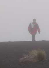 Pedro alcanzando la primera cima. Pedro alcanzando la primera cima.