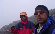 Momentos previos a subir a la cima más alta. Momentos previos a subir a la cima más alta.