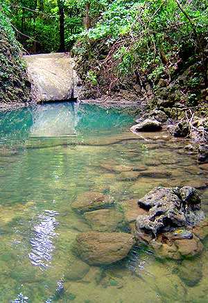 La última poza de Siete Altares, en esta es posible bucear.