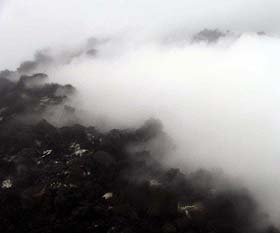 Gracias al viento, las fumarolas no me afectaron en absoluto Gracias al viento, las fumarolas no me afectaron en absoluto